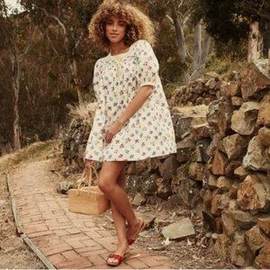 Doen Cadeau Mini Dress in Fleurs de Jonquille size XS